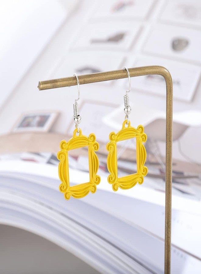 POYAMUSE Monica's Door Frame Earrings TV Show Merchandise for Fans Memorabilia Monica Door Frame Drop Earrings Friends Themed Gifts-earrings - Image 3